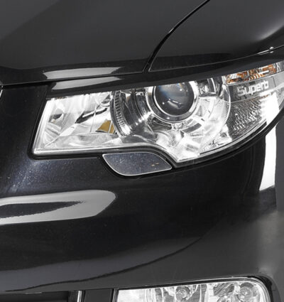 Paupières de phares avants (la paire) pour Skoda Superb II berline / break (2008-06/2013) - Fabriqué en ABS (à peindre)
