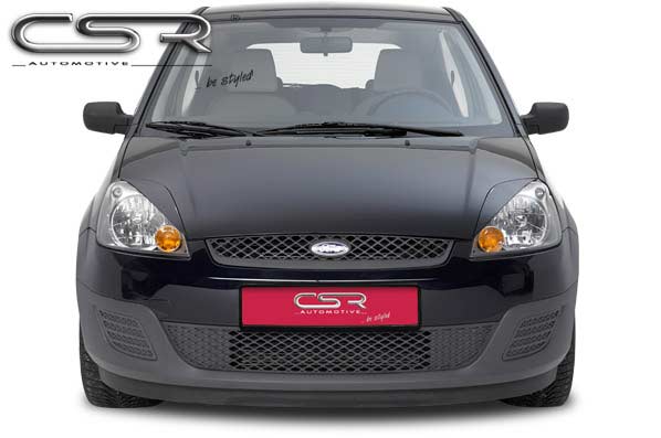 Paupières de phares avants (la paire) pour Ford Fiesta MK6 (10/2005-2008) - Fabriqué en ABS (à peindre)