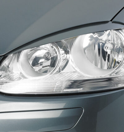 Paupières de phares avants (la paire) pour VW Golf 5 / Jetta 5 toutes carrosseries (2003-2010) - Fabriqué en ABS (à peindre)