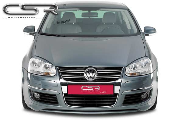 Paupières de phares avants (la paire) pour VW Golf 5 / Jetta 5 toutes carrosseries (2003-2010) - Fabriqué en ABS glossy (Noir brillant)