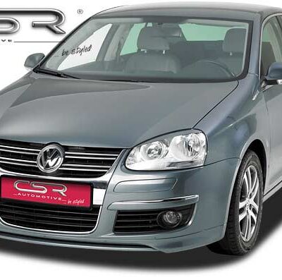 Paupières de phares avants (la paire) pour VW Golf 5 / Jetta 5 toutes carrosseries (2003-2010) - Fabriqué en ABS glossy (Noir brillant)