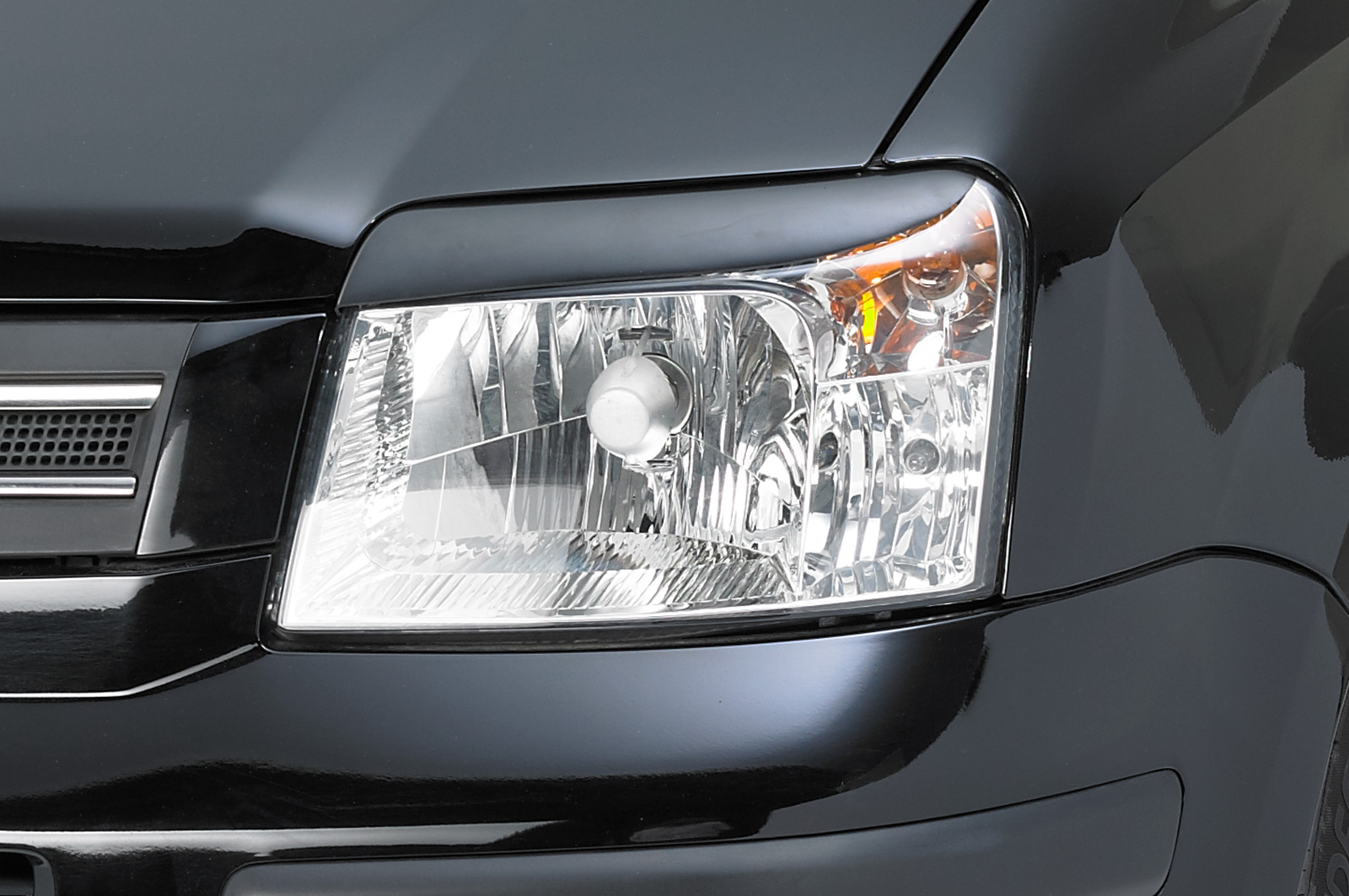 Paupières de phares avants (la paire) pour Fiat Panda Typ 169 (2003-2012) - Fabriqué en ABS (à peindre)