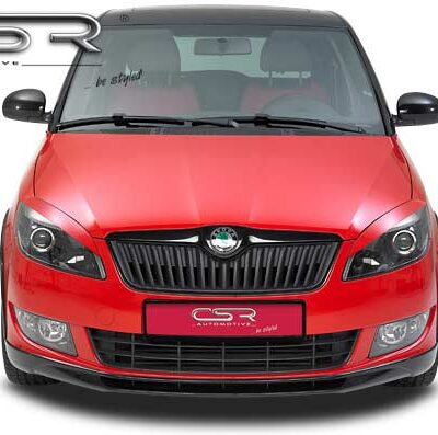 Paupières de phares avants (la paire) pour Skoda Roomster ab Facelift toutes carrosseries (depuis 2010) - Fabriqué en ABS (à peindre)