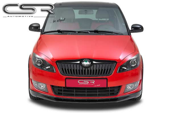 Paupières de phares avants (la paire) pour Skoda Roomster ab Facelift toutes carrosseries (depuis 2010) - Fabriqué en ABS (à peindre)