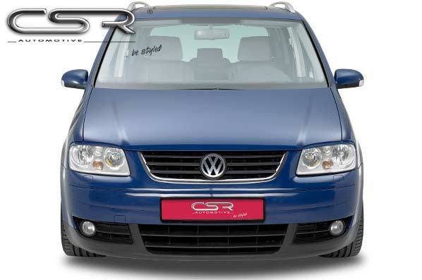 Paupières de phares avants (la paire) pour VW Touran 1T toutes carrosseries (2003-2006) - Fabriqué en ABS (à peindre)