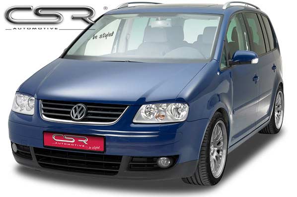 Paupières de phares avants (la paire) pour VW Touran 1T toutes carrosseries (2003-2006) - Fabriqué en ABS (à peindre)