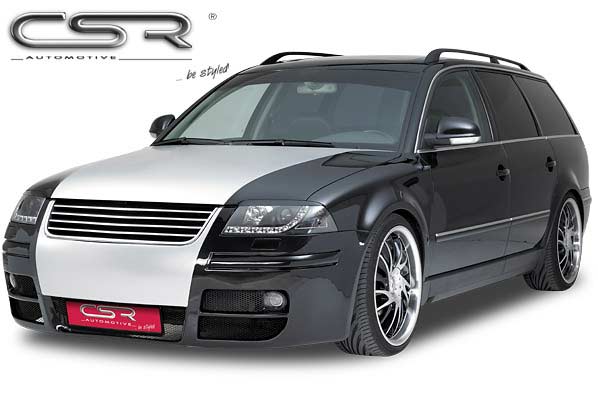 Paupières de phares avants (la paire) pour VW Passat 3BG B5 toutes carrosseries (2000-2005) - Fabriqué en ABS (à peindre)