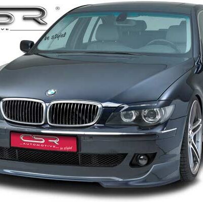Paupières de phares avants (la paire) pour BMW Série 7 E65 LCI / E66 LCI toutes carrosseries (2005-2008) - Fabriqué en ABS (à peindre)