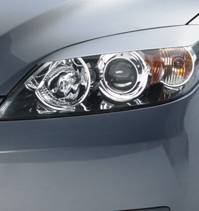 Paupières de phares avants (la paire) pour Mazda 3 toutes carrosseries (2003-2009) - Fabriqué en ABS (à peindre)