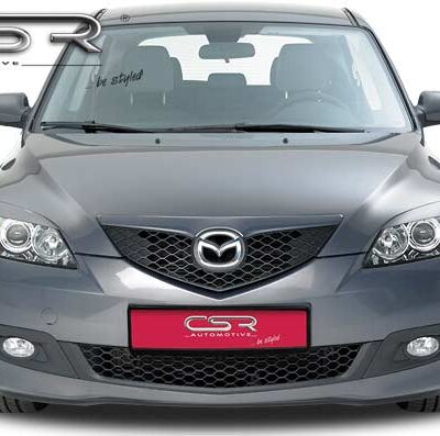 Paupières de phares avants (la paire) pour Mazda 3 toutes carrosseries (2003-2009) - Fabriqué en ABS (à peindre)