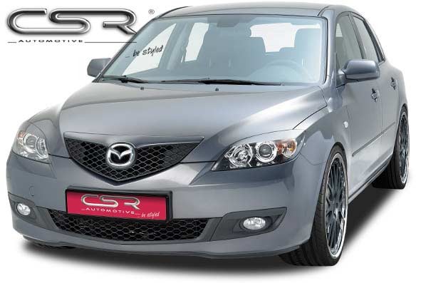 Paupières de phares avants (la paire) pour Mazda 3 toutes carrosseries (2003-2009) - Fabriqué en ABS (à peindre)