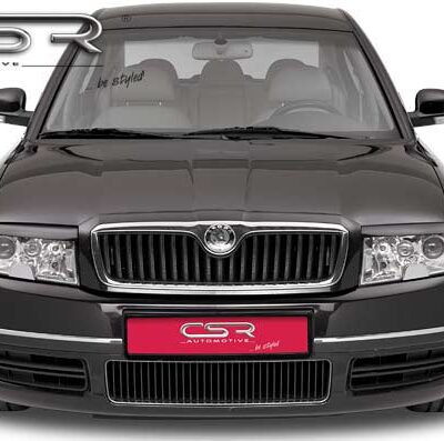 Paupières de phares avants (la paire) pour Skoda Superb I 3U4 toutes carrosseries (2001-2006) - Fabriqué en ABS (à peindre)