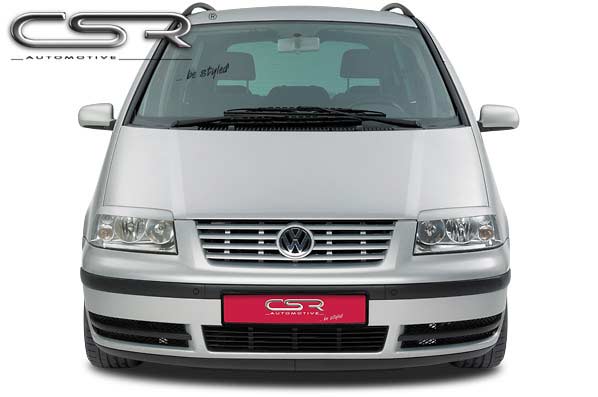 Paupières de phares avants (la paire) pour VW Sharan I (2000-2010) - Fabriqué en ABS (à peindre)