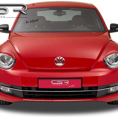 Paupières de phares avants (la paire) pour VW Beetle toutes carrosseries (depuis 2011) - Fabriqué en ABS glossy (Noir brillant)