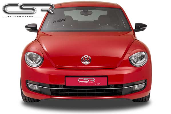 Paupières de phares avants (la paire) pour VW Beetle toutes carrosseries (depuis 2011) - Fabriqué en ABS glossy (Noir brillant)