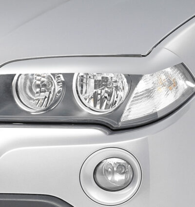 Paupières de phares avants (la paire) pour BMW X3 E83 toutes carrosseries (2003-2010) - Fabriqué en ABS (à peindre)