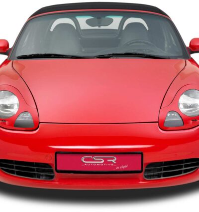 Paupières de phares avants (la paire) pour Porsche Boxster 986 Roadster (1996-2004) - Fabriqué en ABS glossy (Noir brillant)
