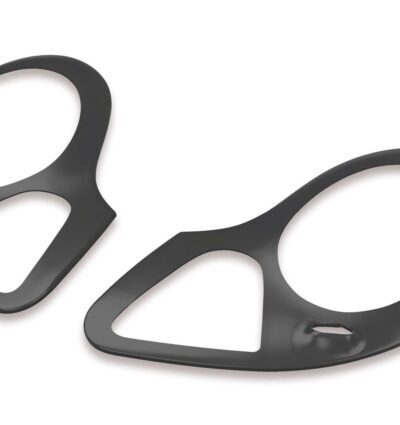 Paupières de phares avants (la paire) pour Porsche Boxster 986 Roadster (1996-2004) - Fabriqué en ABS glossy (Noir brillant)