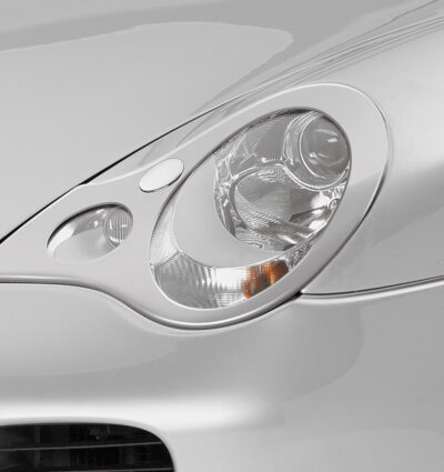 Paupières de phares avants (la paire) pour Porsche 911 / 996 toutes carrosseries (2002-2005) - Fabriqué en ABS (à peindre)