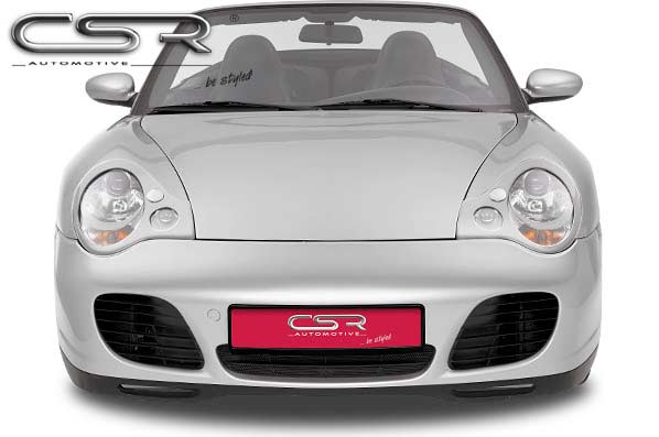 Paupières de phares avants (la paire) pour Porsche 911 / 996 toutes carrosseries (2002-2005) - Fabriqué en ABS (à peindre)