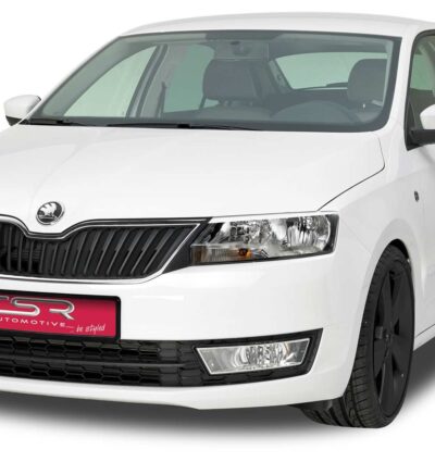 Paupières de phares avants (la paire) pour Skoda Rapid toutes carrosseries (depuis 2012) - Fabriqué en ABS (à peindre)