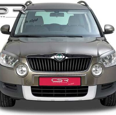 Paupières de phares avants (la paire) pour Skoda Yeti toutes carrosseries (2009-9/2013) - Fabriqué en ABS (à peindre)
