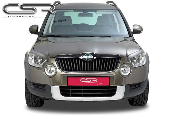 Paupières de phares avants (la paire) pour Skoda Yeti toutes carrosseries (2009-9/2013) - Fabriqué en ABS (à peindre)