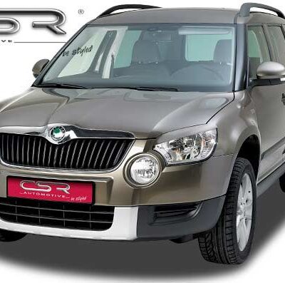 Paupières de phares avants (la paire) pour Skoda Yeti toutes carrosseries (2009-9/2013) - Fabriqué en ABS (à peindre)