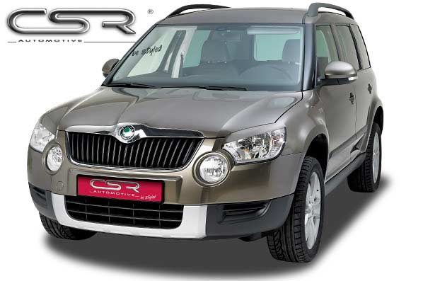 Paupières de phares avants (la paire) pour Skoda Yeti toutes carrosseries (2009-9/2013) - Fabriqué en ABS (à peindre)