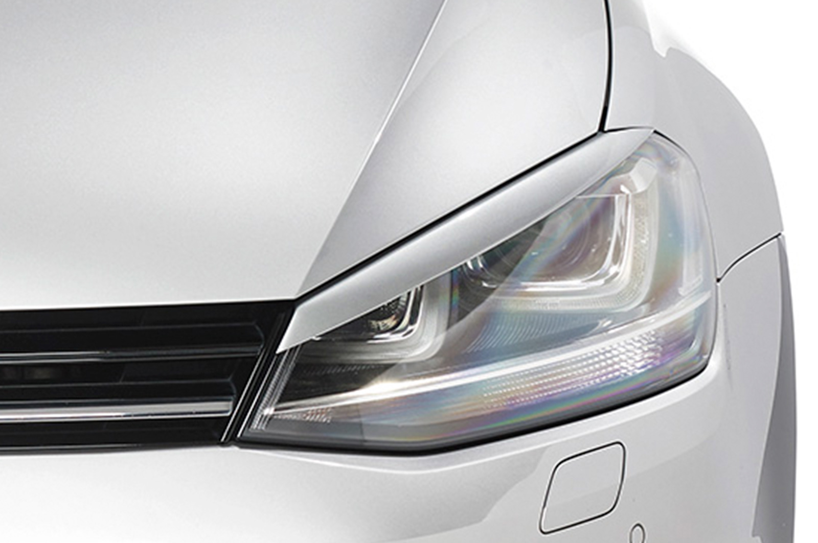 Paupières de phares avants (la paire) pour VW Golf 7 préfacelift (08/2012-03/2017) - Fabriqué en ABS (à peindre)