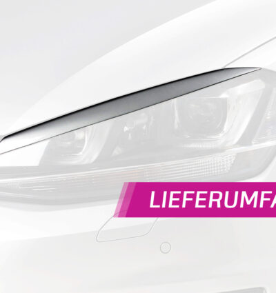 Paupières de phares avants (la paire) pour VW Golf 7 préfacelift (08/2012-03/2017) - Fabriqué en ABS glossy (Noir brillant)