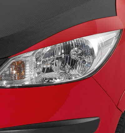 Paupières de phares avants (la paire) pour Hyundai I10 toutes carrosseries (2008-2011) - Fabriqué en ABS (à peindre)