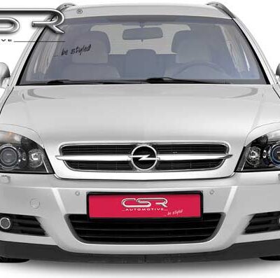 Paupières de phares avants (la paire) pour Opel Vectra C / Signum toutes carrosseries (2002-2005) - Fabriqué en ABS (à peindre)