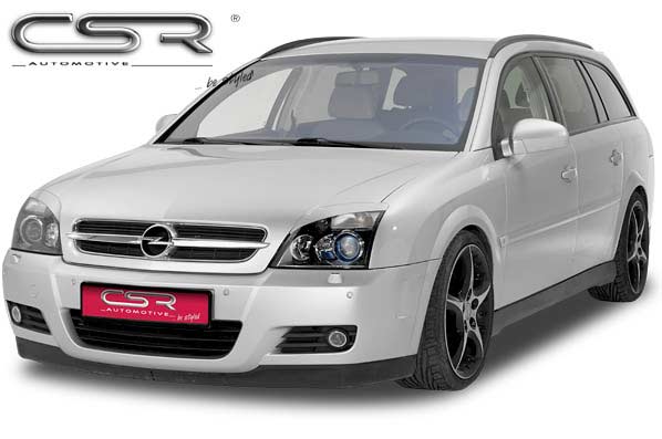 Paupières de phares avants (la paire) pour Opel Vectra C / Signum toutes carrosseries (2002-2005) - Fabriqué en ABS (à peindre)