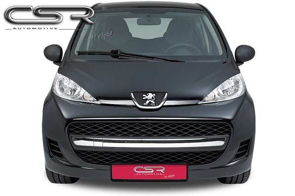 Paupières de phares avants (la paire) pour Peugeot 107 toutes carrosseries (2005-2012) - Fabriqué en ABS (à peindre)