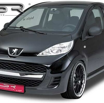 Paupières de phares avants (la paire) pour Peugeot 107 toutes carrosseries (2005-2012) - Fabriqué en ABS (à peindre)