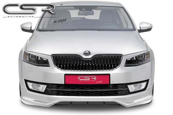 Paupières de phares avants (la paire) pour Skoda Octavia 3 Typ 5E toutes carrosseries (depuis 2012) - Fabriqué en ABS (à peindre)