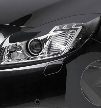 Paupières de phares avants (la paire) pour Opel Insignia A toutes carrosseries / sauf facelift (2008-06/2013) - Fabriqué en ABS (à peindre)