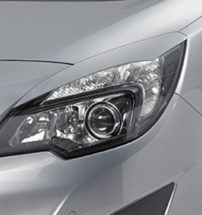 Paupières de phares avants (la paire) pour Opel Meriva B toutes carrosseries (depuis 2010) - Fabriqué en ABS (à peindre)