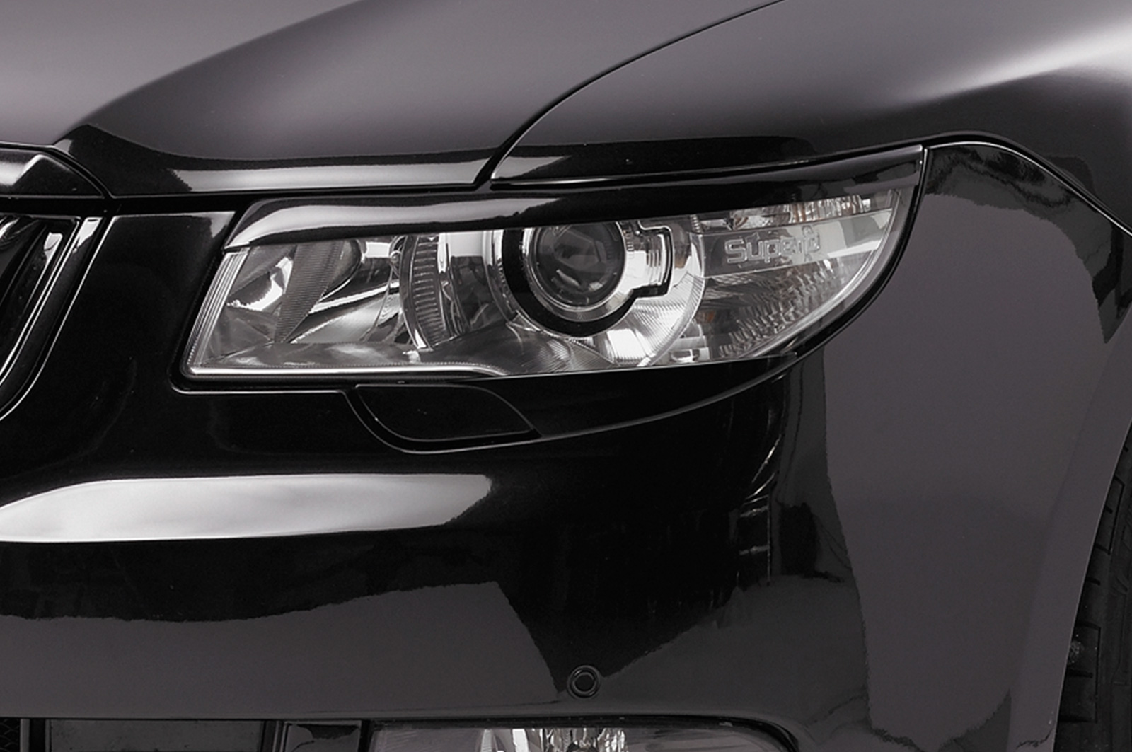Paupières de phares avants (la paire) pour Skoda Superb II toutes carrosseries (2008-06/2013) - Fabriqué en ABS (à peindre)
