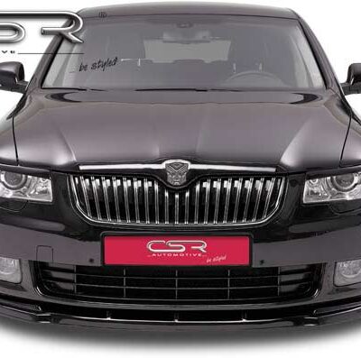 Paupières de phares avants (la paire) pour Skoda Superb II toutes carrosseries (2008-06/2013) - Fabriqué en ABS (à peindre)