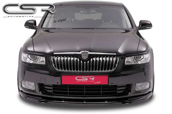 Paupières de phares avants (la paire) pour Skoda Superb II toutes carrosseries (2008-06/2013) - Fabriqué en ABS (à peindre)