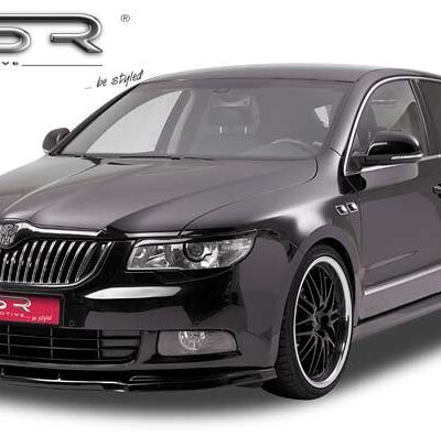 Paupières de phares avants (la paire) pour Skoda Superb II toutes carrosseries (2008-06/2013) - Fabriqué en ABS (à peindre)
