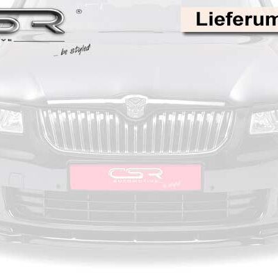Paupières de phares avants (la paire) pour Skoda Superb II toutes carrosseries (2008-06/2013) - Fabriqué en ABS (à peindre)
