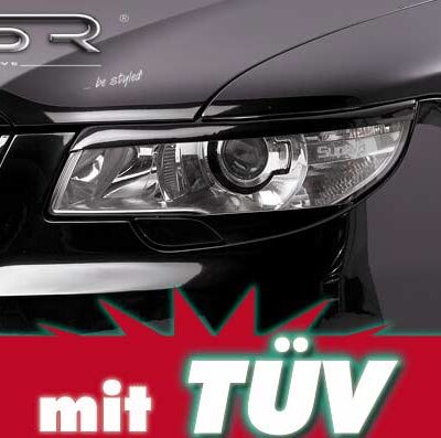 Paupières de phares avants (la paire) pour Skoda Superb II toutes carrosseries (2008-06/2013) - Fabriqué en ABS (à peindre)