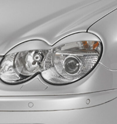 Paupières de phares avants (la paire) pour Mercedes Benz SL R230 toutes carrosseries (2001-2008) - Fabriqué en ABS (à peindre)