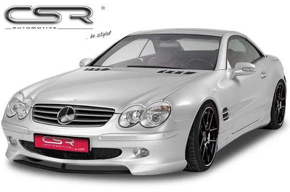 Paupières de phares avants (la paire) pour Mercedes Benz SL R230 toutes carrosseries (2001-2008) - Fabriqué en ABS (à peindre)