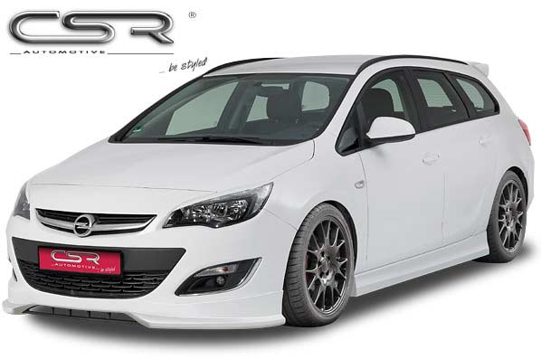 Paupières de phares avants (la paire) pour Opel Astra J toutes carrosseries (depuis 2009) - Fabriqué en ABS (à peindre)