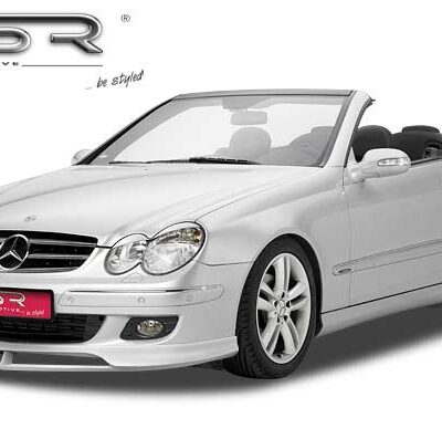 Paupières de phares avants (la paire) pour Mercedes Benz CLK 209 coupé / cabriolet (2002-2010) - Fabriqué en ABS (à peindre)