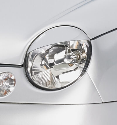 Paupières de phares avants (la paire) pour VW Lupo toutes carrosseries (10/1998-07/2005) - Fabriqué en ABS (à peindre)